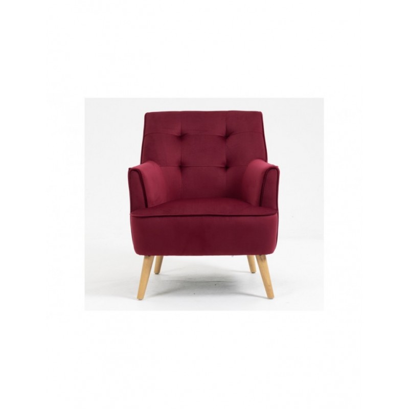 AM Tara Accent Chair Dark Crimson